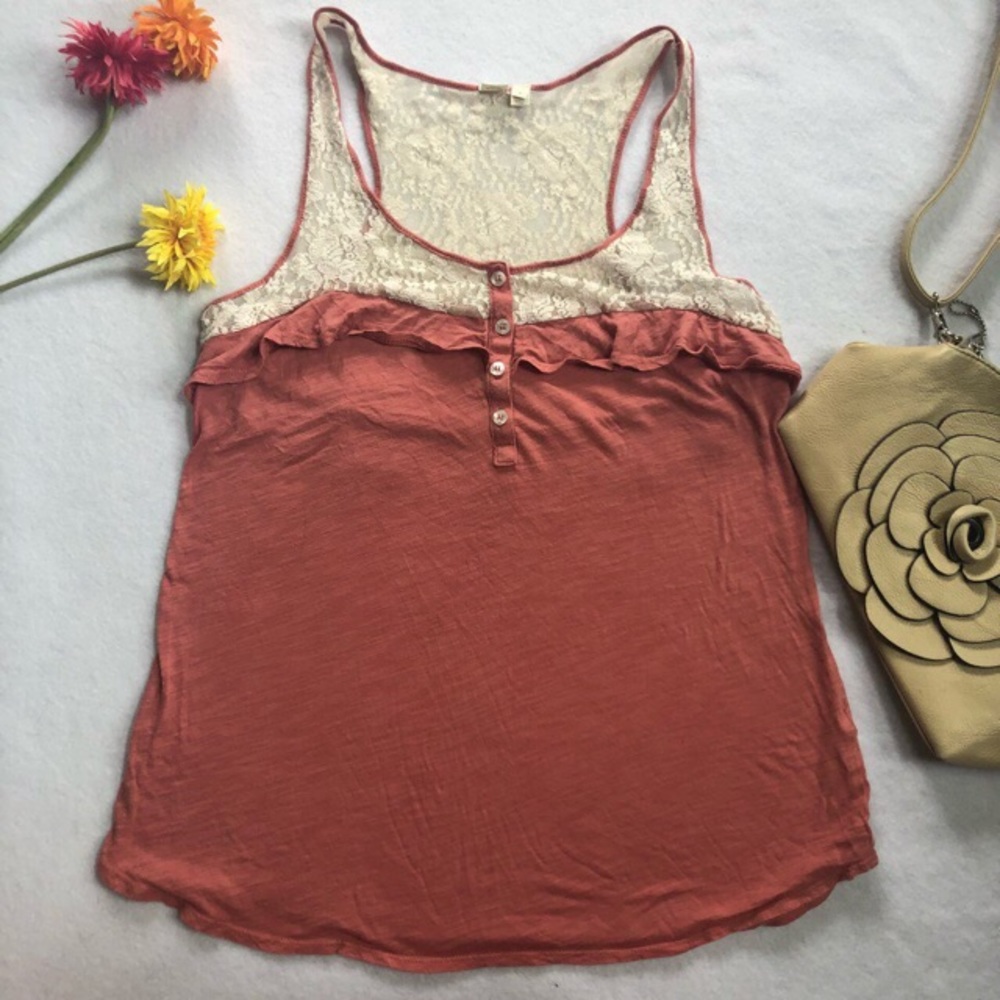 ✨Anthropologie Ruffled Tank✨
